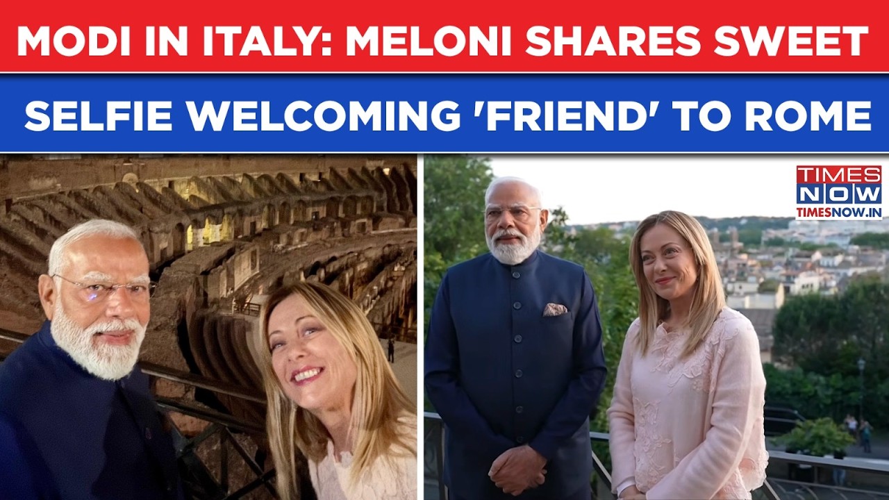 Modi In Italy: Meloni Shares Sweet Selfie Welcoming 'Friend' To Rome| See Postcard From Colosseum