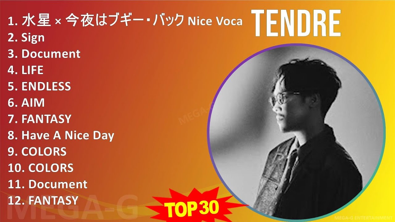 TENDRE 2024 MIX Greatest Hits - 水星 &times; 今夜はブギー・バック Nice Vocal, Sign, Document, LIFE