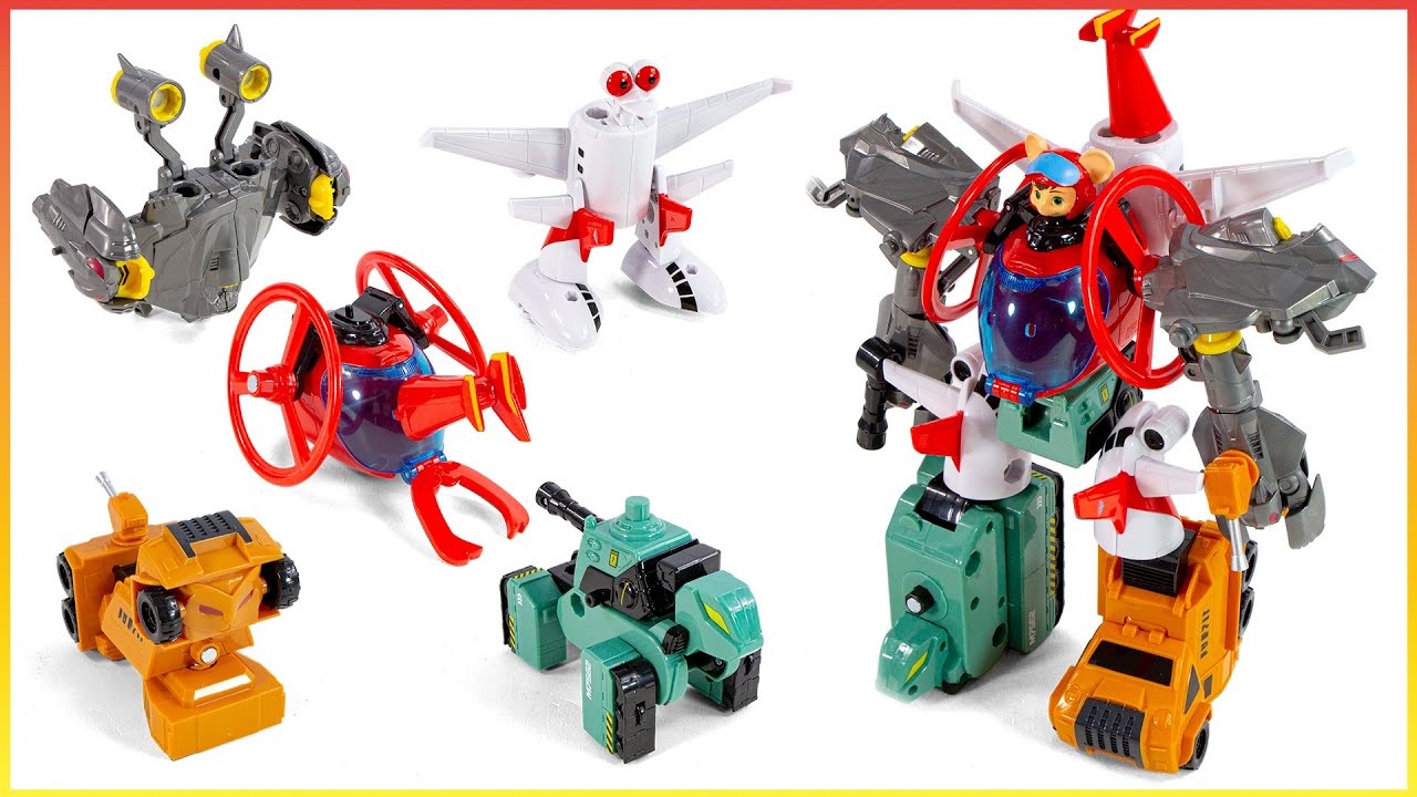 Shuke Beita Magnetic Assembly 5in1 Land Sky Sea Animal vehicles Transformation