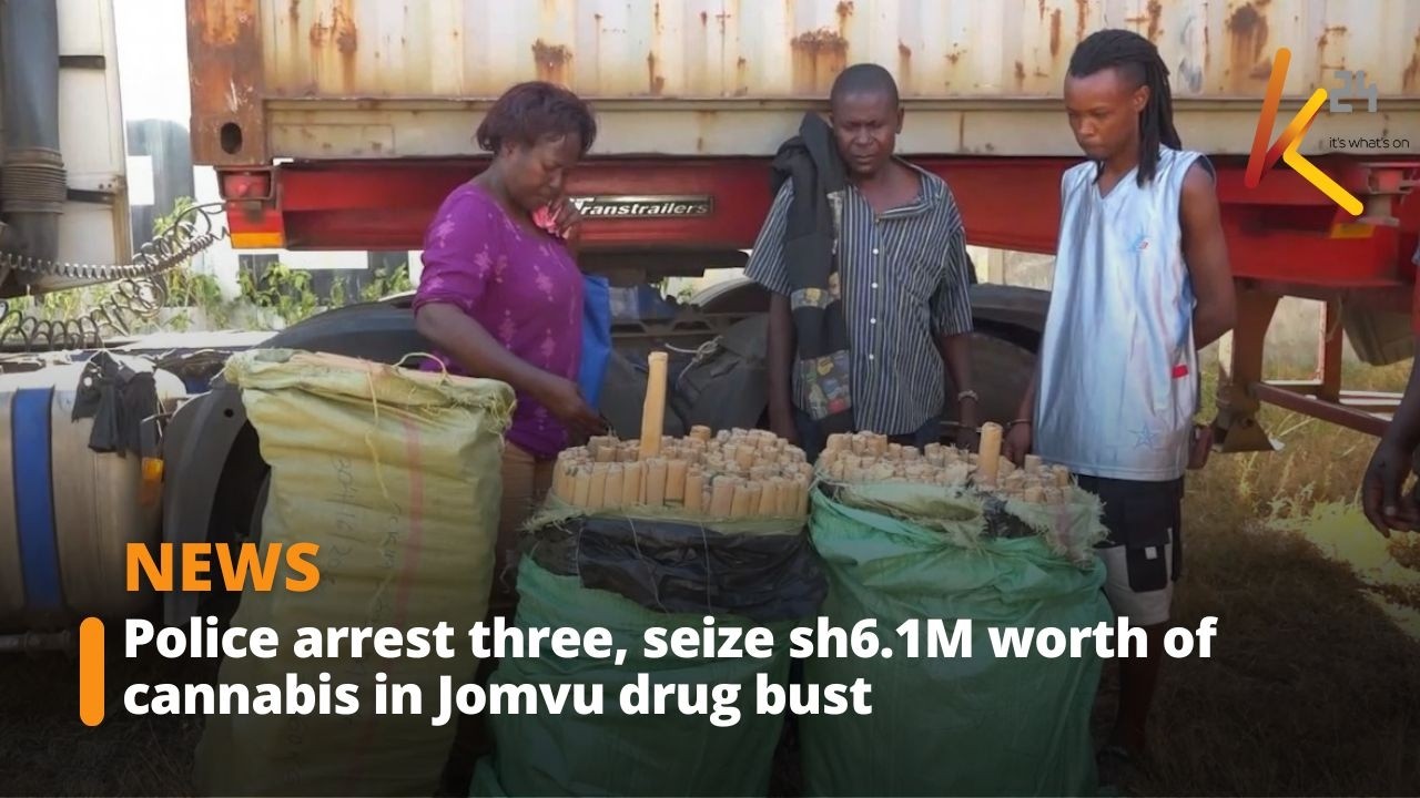 Police arrest three, seize sh6.1M worth of cannabis in Jomvu drug bust