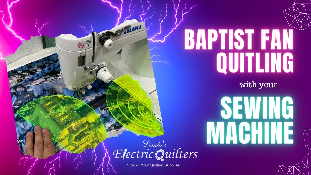 How to: Baptist Fan Quilting on a Sewing Machine! : FAB5 Fan Set from Michael Quilts!