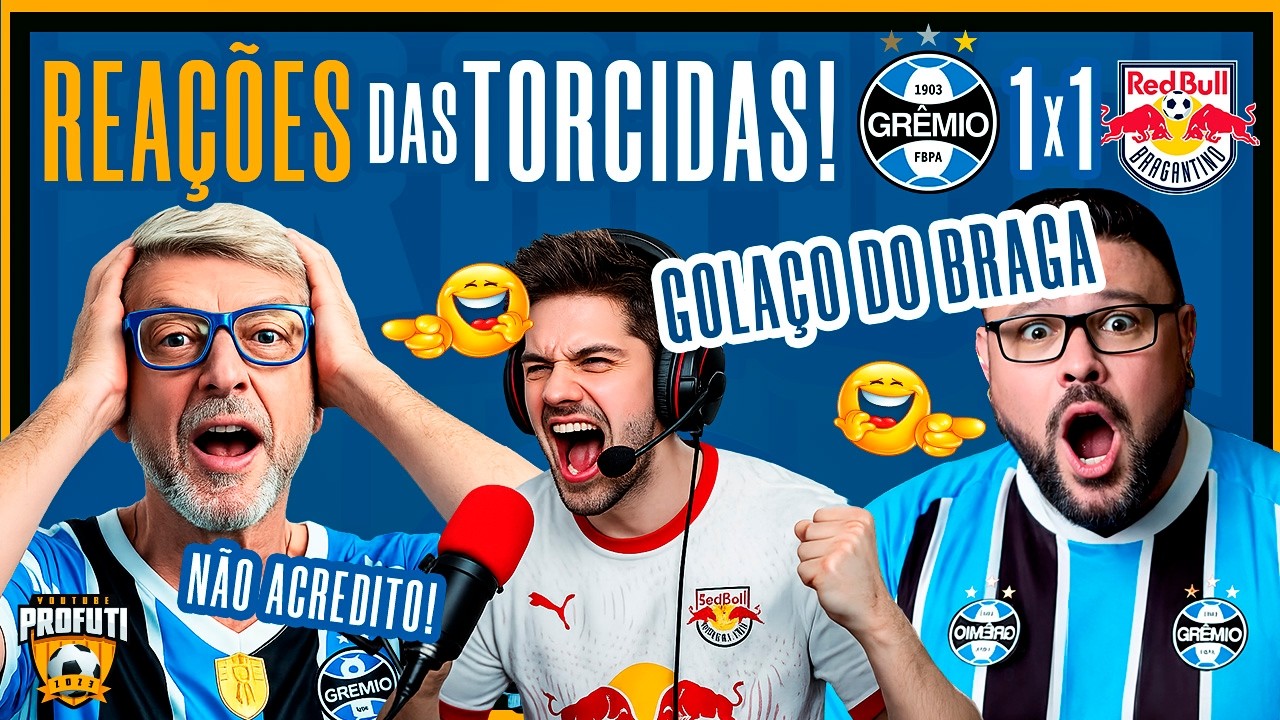 VACILO EM CASA! Grêmio sai na frente, mas Bragantino arranca empate!