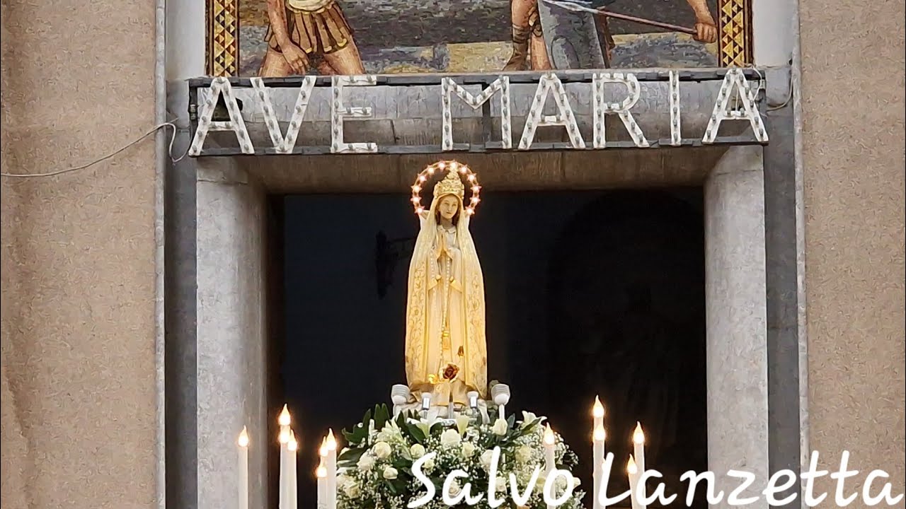 (PALERMO) - PROCESSIONE DELLA MADONNA DI FATIMA DI VIA TERRASANTA (4K) 14/05/2023