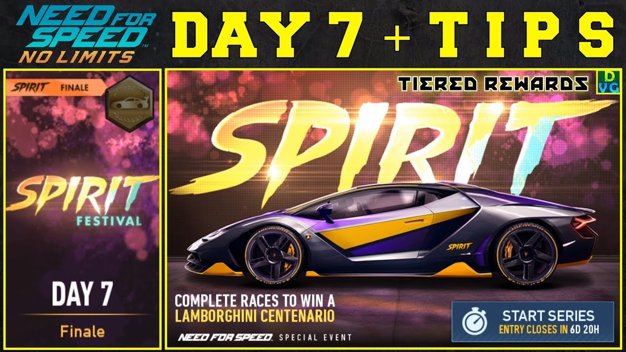 NFS No Limits | Blackridge Spirit Festival - Lamborghini Centenario | Day 7 - WINNING + TIPS