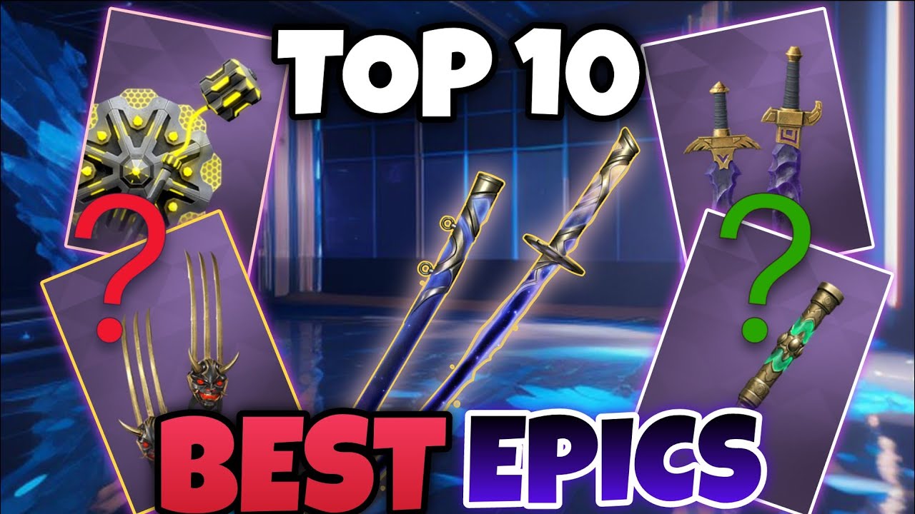 TOP 10 BEST EPIC WEAPONS In Shadow Fight Arena 🔥 | Shadow Fight Arena 4 : Best Epic Weapons Review✨