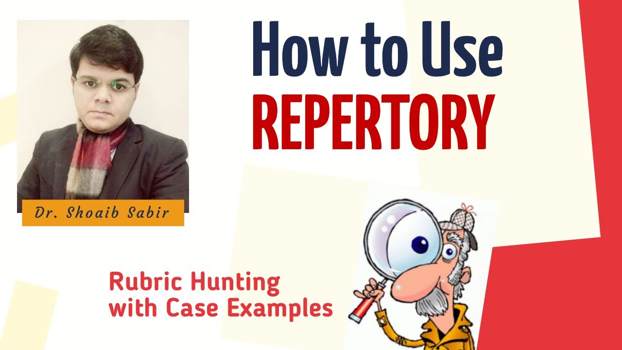 How to use Repertory, Rubric finding with case examples by Dr. Shoaib Sabir Urdu/Hindi