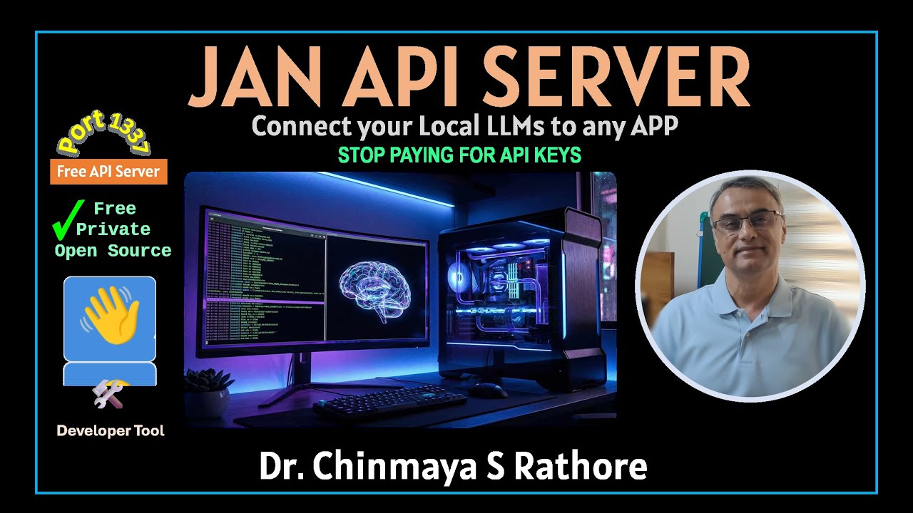 Run a Free Local LLM Server with JAN | Build Private Apps with JAN AI API Server (OpenAI Compatible)