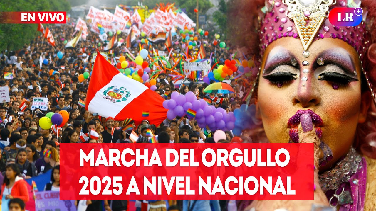 🔴Marcha del orgullo 2025 en vivo: comunidad LGBTIQ+ se moviliza en Lima y regiones | #EnVivoLR
