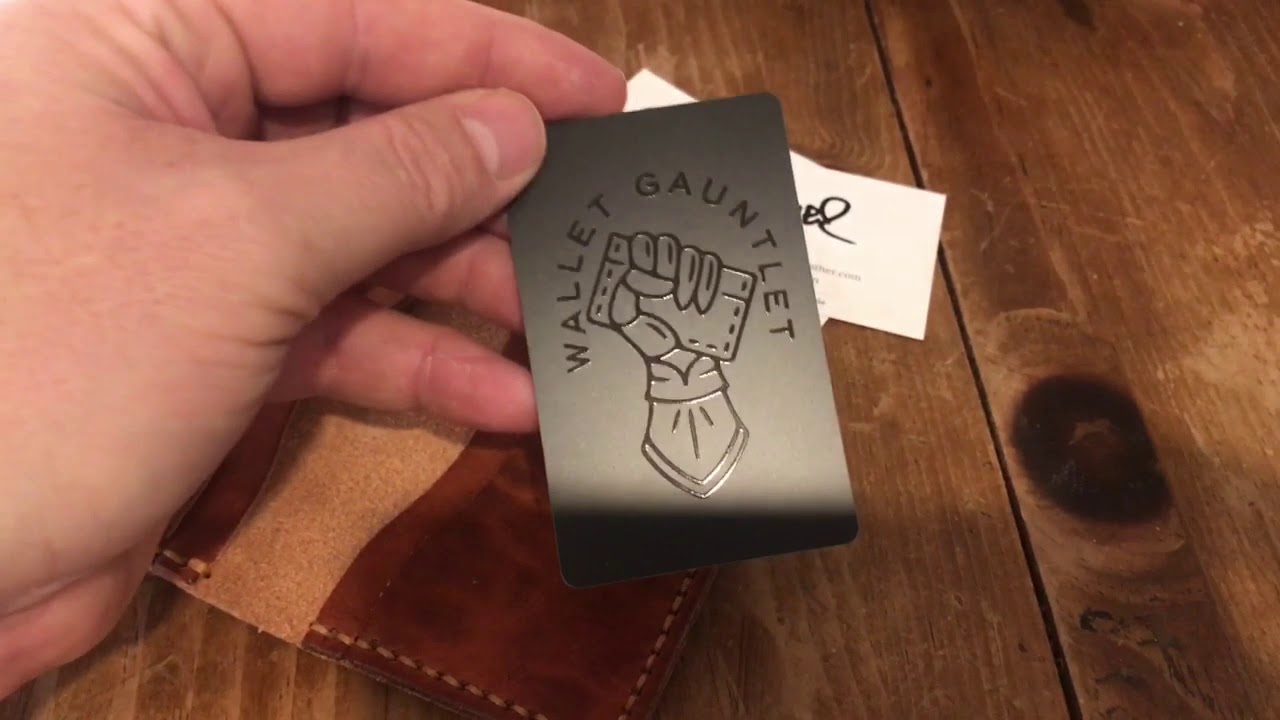 Mail Call! Popov Leather’s Tri-Fold, Engraved 5 Card And Wallet Gauntlet RFID and Data Protection