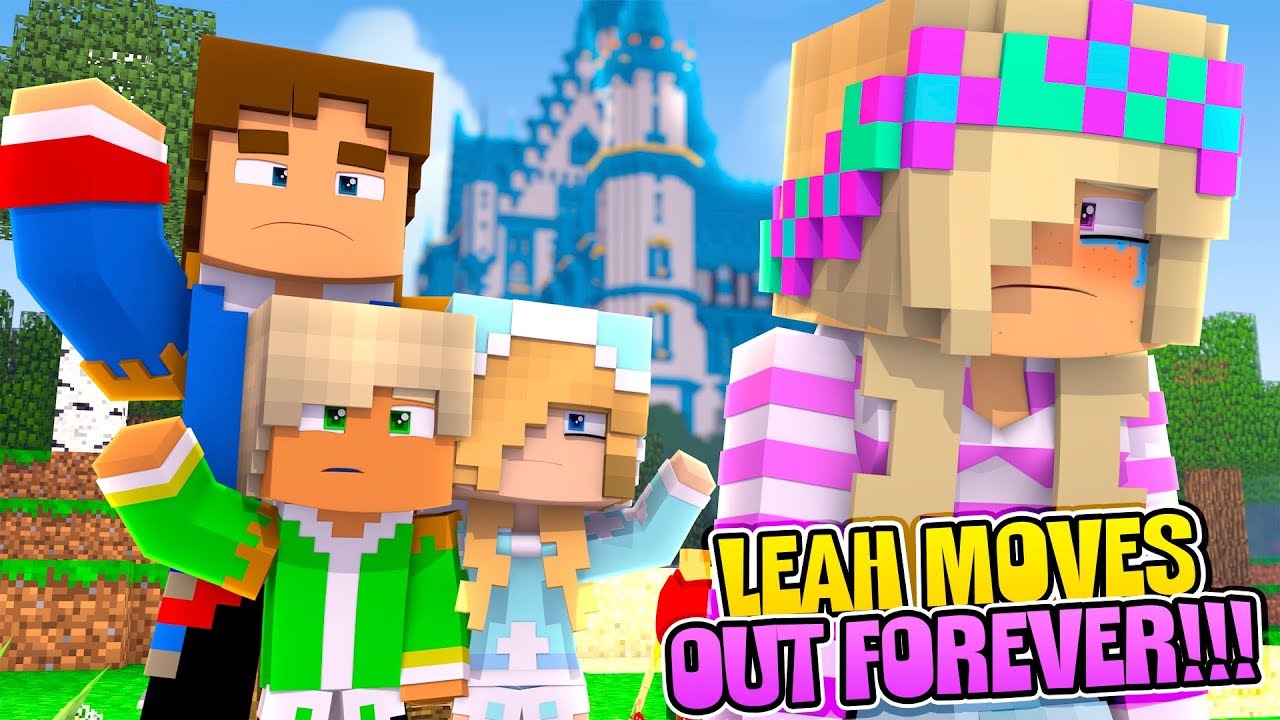 Minecraft LEAH MOVES OUT OF THE PALACE FOREVER!!!- Donny & Leah Adventures