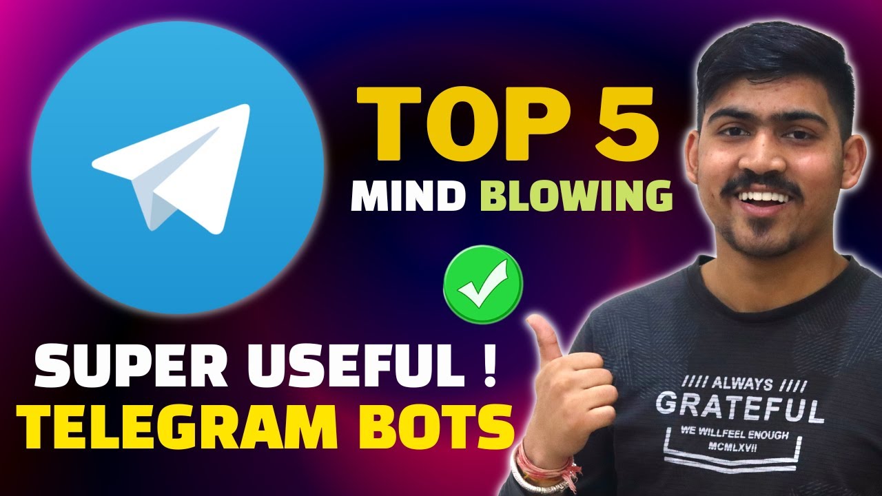 Top 5 Telegram Bots - Super Useful ✅ | Best Telegram Bots in 2023