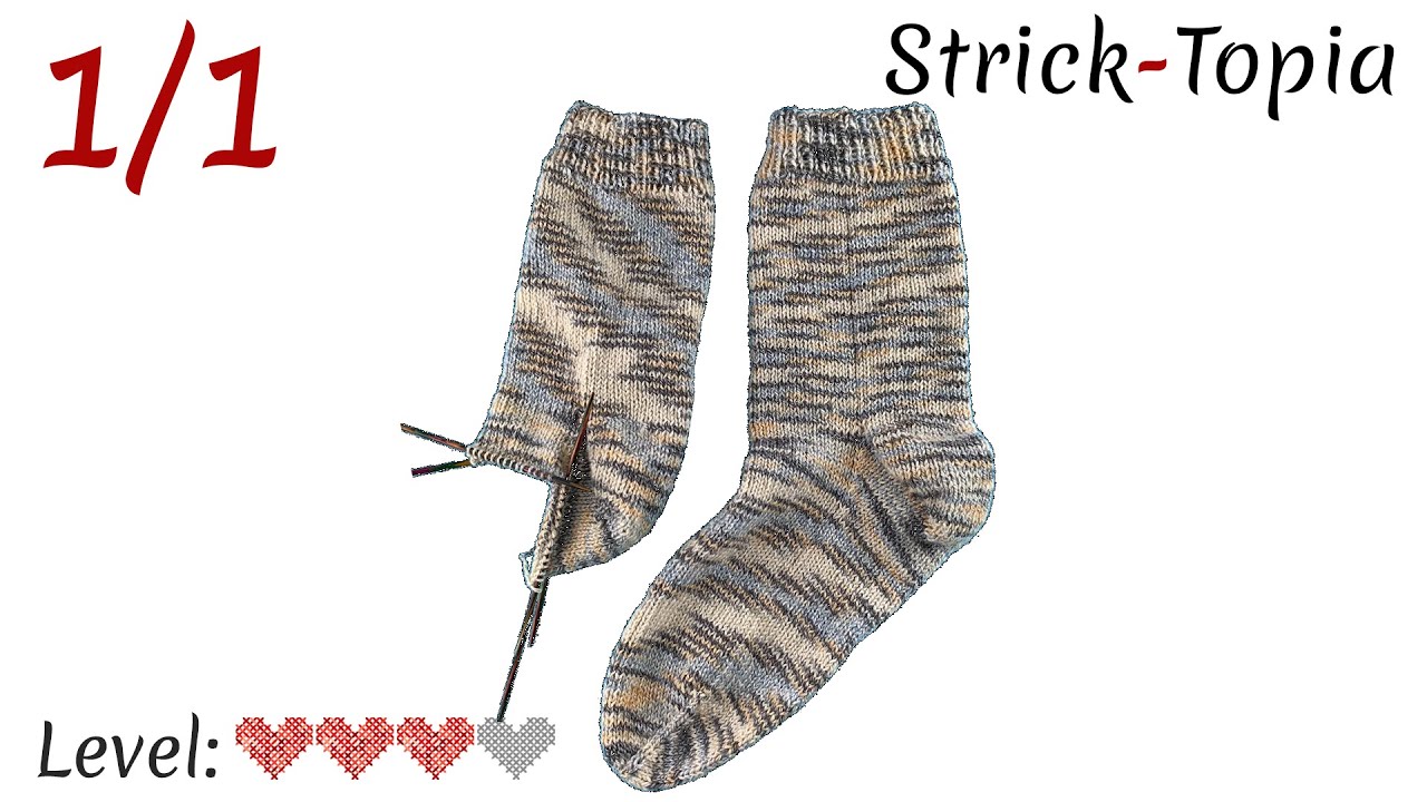Socken stricken für Anfänger leicht gemacht - Gesamt