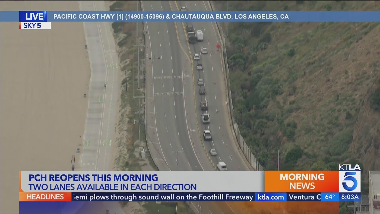 Pacific Coast Highway reopens early following Palisades Fire closure