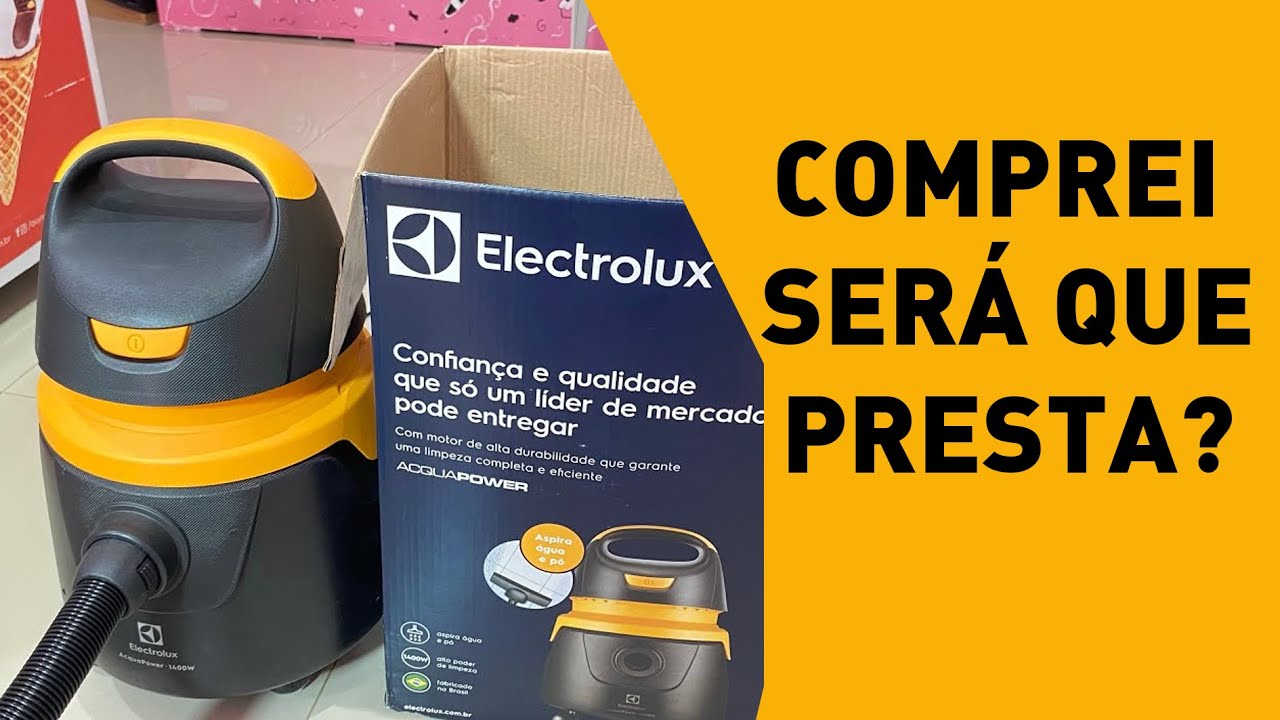Testando o aspirador de pó Eletrolux Acqua Power 1400W
