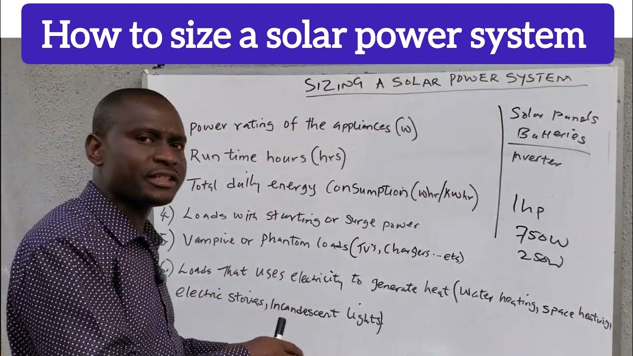 How to size a solar power system. #solarenergy #solarpanels #solarpower