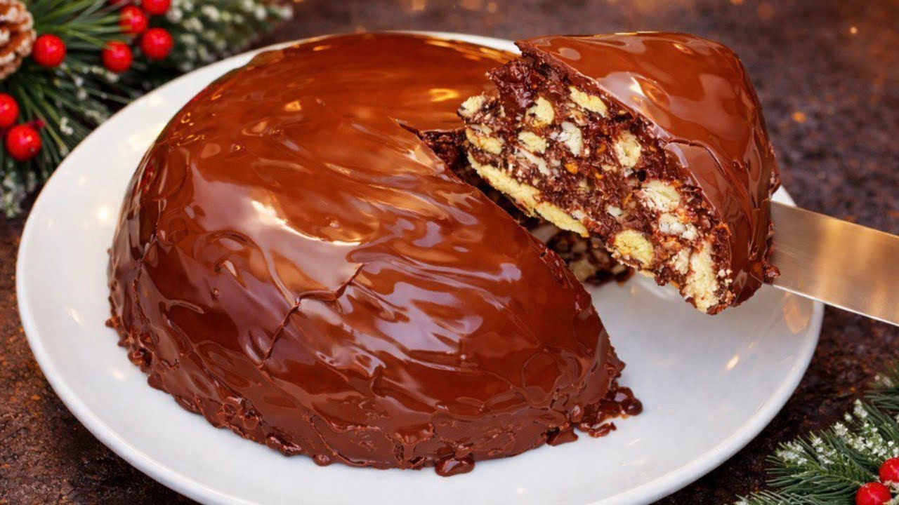 🎄 Neujahrsdessert in 5 Minuten! Ohne Mehl, ohne Backofen, ohne Eier!