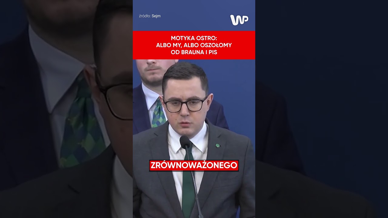 Motyka ostro: Albo my, albo oszołomy od Brauna i PiS