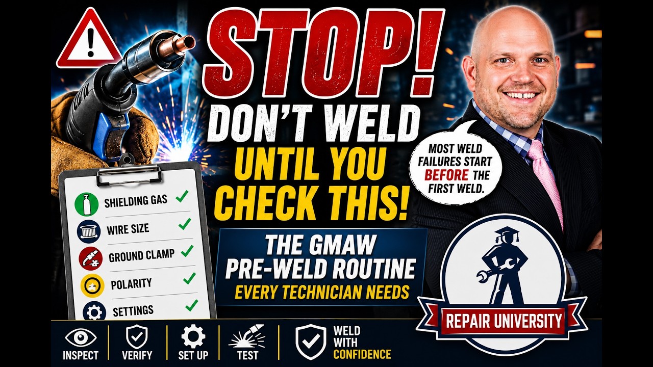 Pre-Weld Routine for MIG Welding In Collision Repair (GMAW)