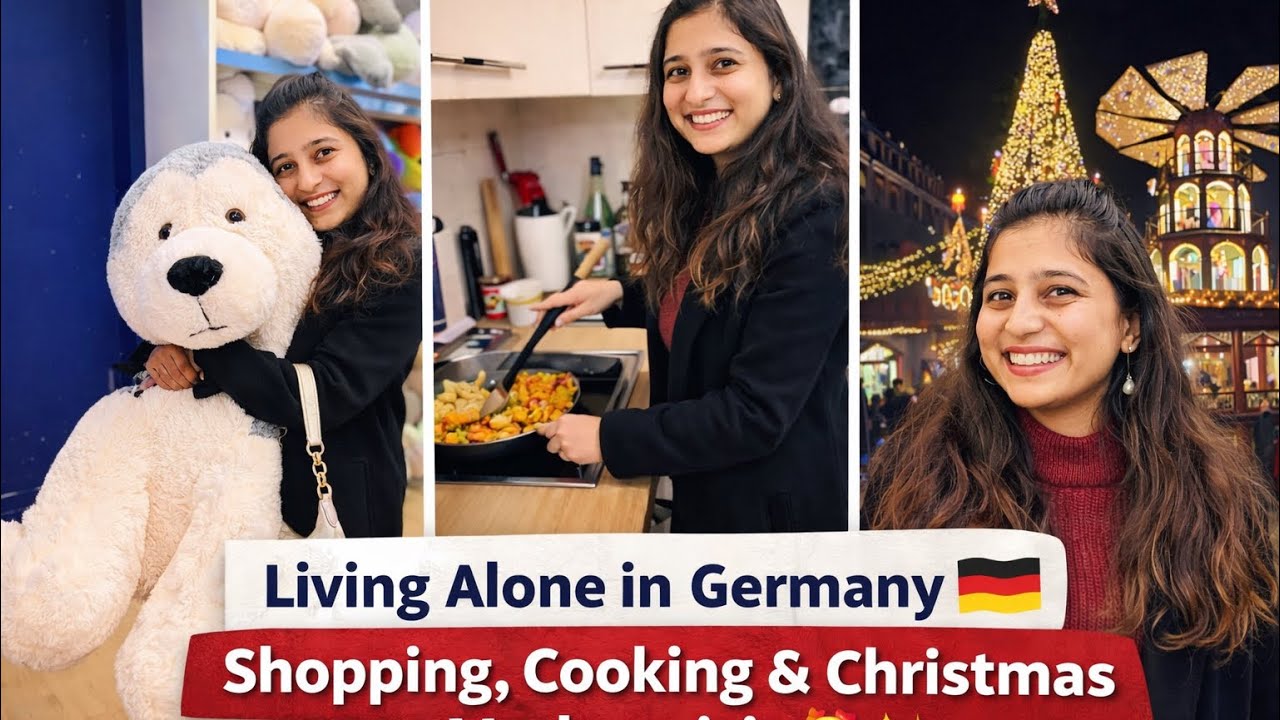 Living Alone in Germany 🇩🇪 | Shopping, Cooking & Christmas Markets 🎄 | Real Life Abroad 