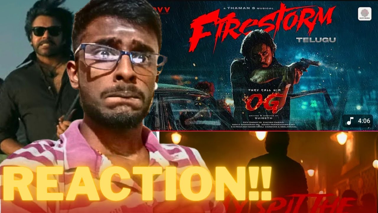 They Call Him OG - Firestorm Lyric Video REACTION !! | Pawan Kalyan | Sujeeth | Thaman