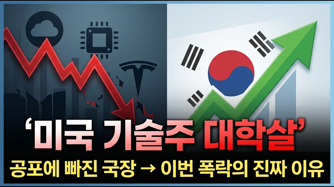미국 기술주 대학살, 공포에 빠진 국장... 이번 폭락의 진짜 이유
