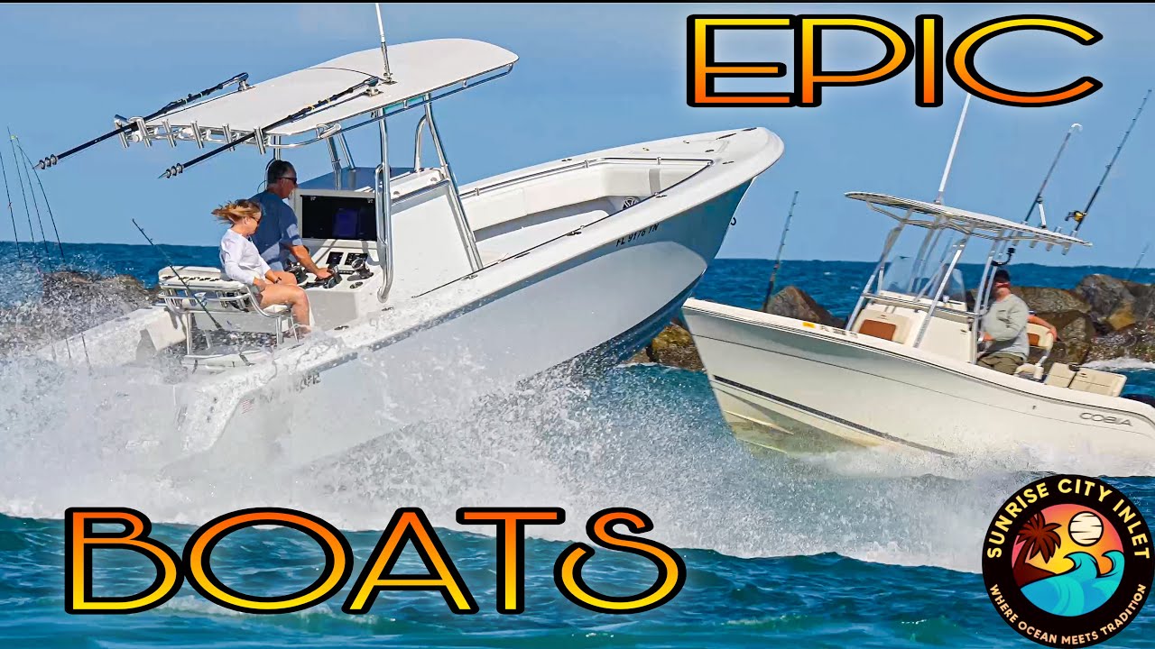BOATS vs INLET: CRAZY WAVES BUT THEY’RE STILL GOING FOR IT!! 😱💥