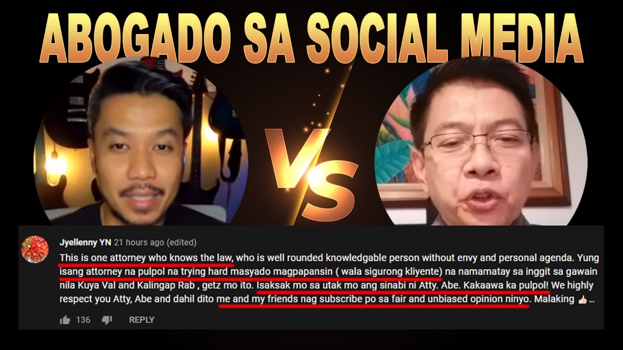 Ano ba Sinabi ni Atty. Abe bakit P0lpul Itong si Atty. Libayan Sabi ng Fans?