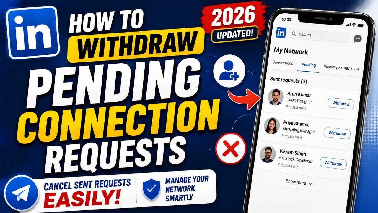 How to Withdraw Pending Connection Requests on LinkedIn in Tamil