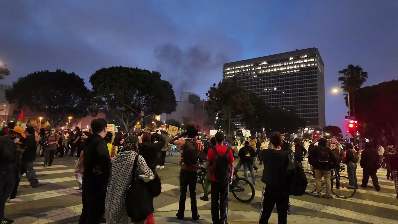 Walking in los angeles 2025 ice protest