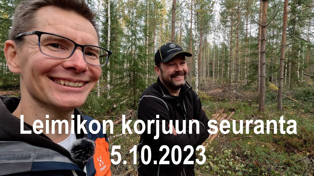 Leimikon korjuun seuranta 5.10.2023 (ensiharvennusta)