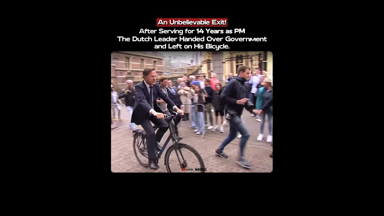 This is How a Prime Minister Leaves Office in the Netherlands! | #shorts