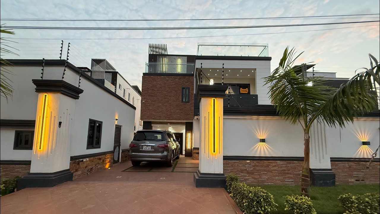 Exquisite 6 bedrooms with a swimming pool for sale at Lakeside Estate ||Tour 260 || 📞+233503373419