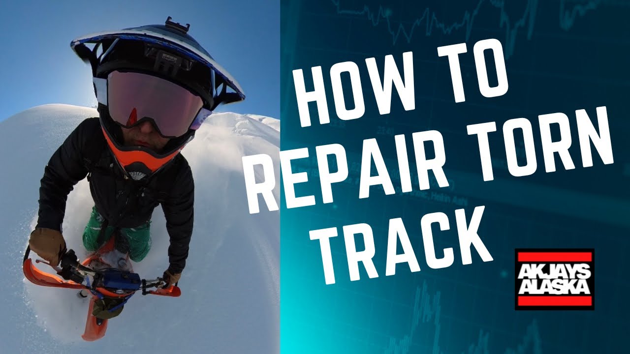 How to repair a torn or stabbed snow track
