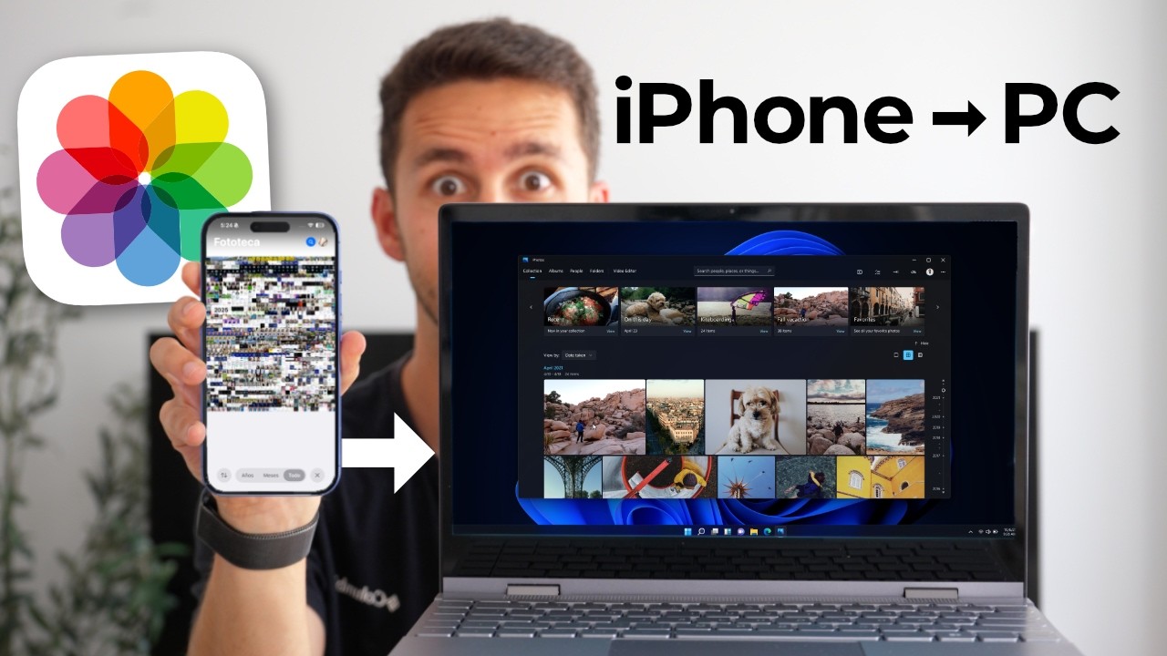 Cómo PASAR FOTOS de iPhone a PC 🔄 ¡Guía completa y método 2026!