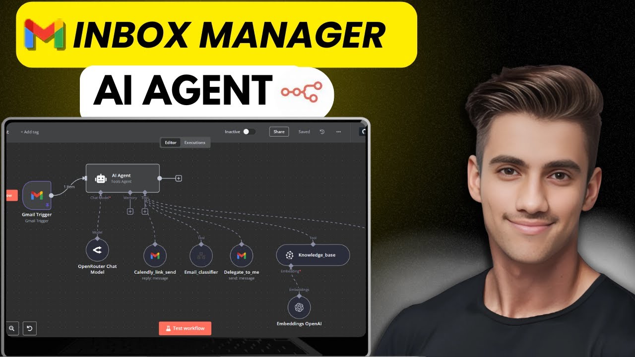 How I Built an AI Agent to Manage Cold Email Inbox on Autopilot! (Step-by-Step n8n tutorial)