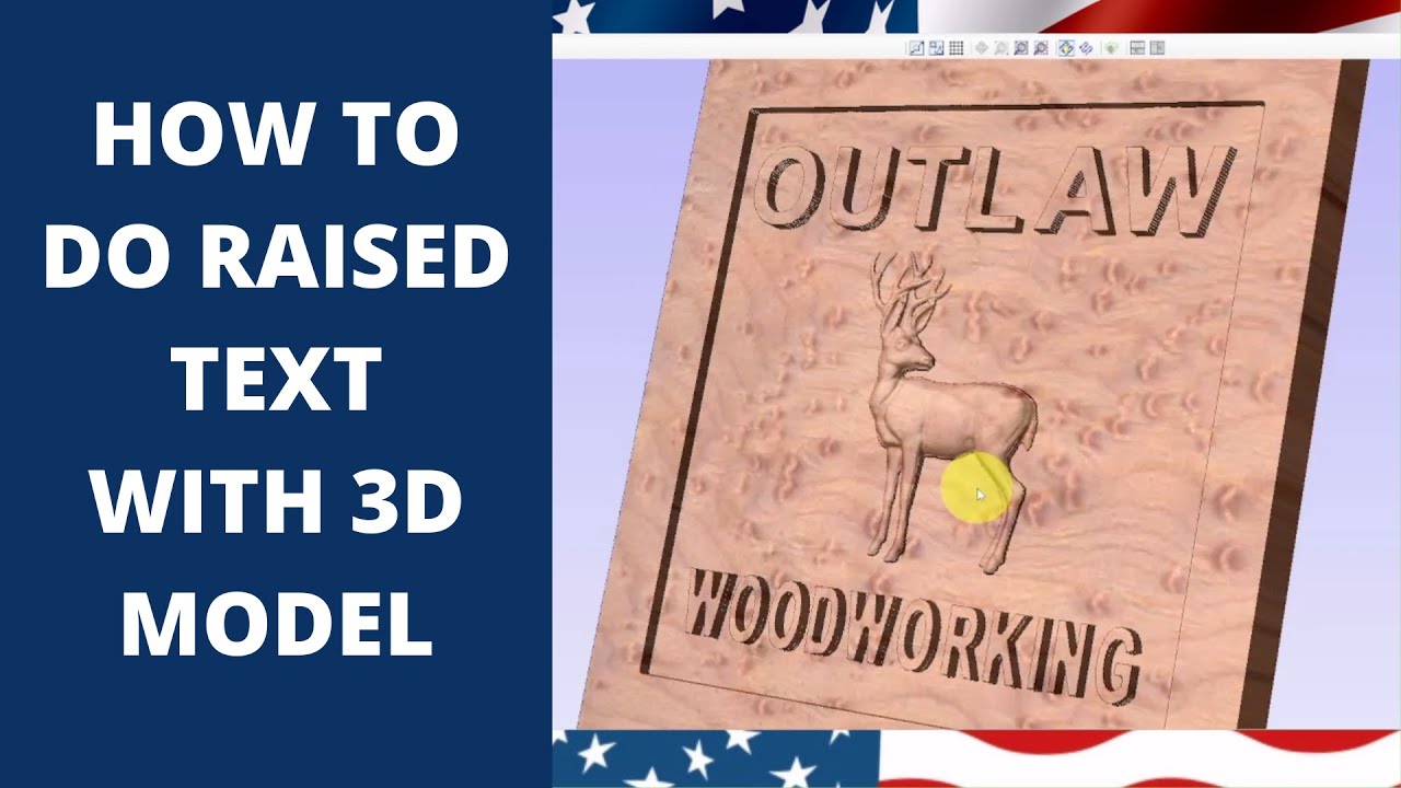 RAISED TEXT WITH 3D MODEL IN ASPIRE