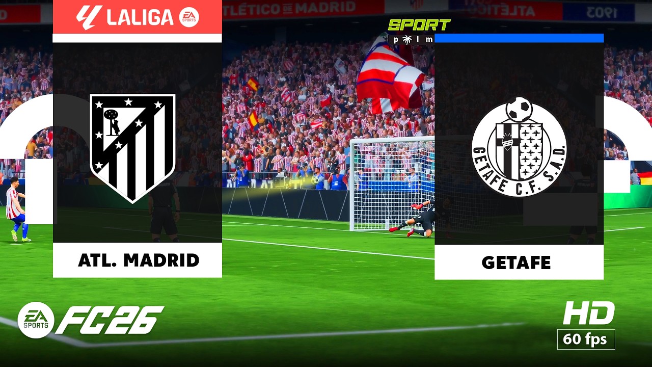 Atl Madrid vs Getafe - La Liga | PC [HD60] FC 26
