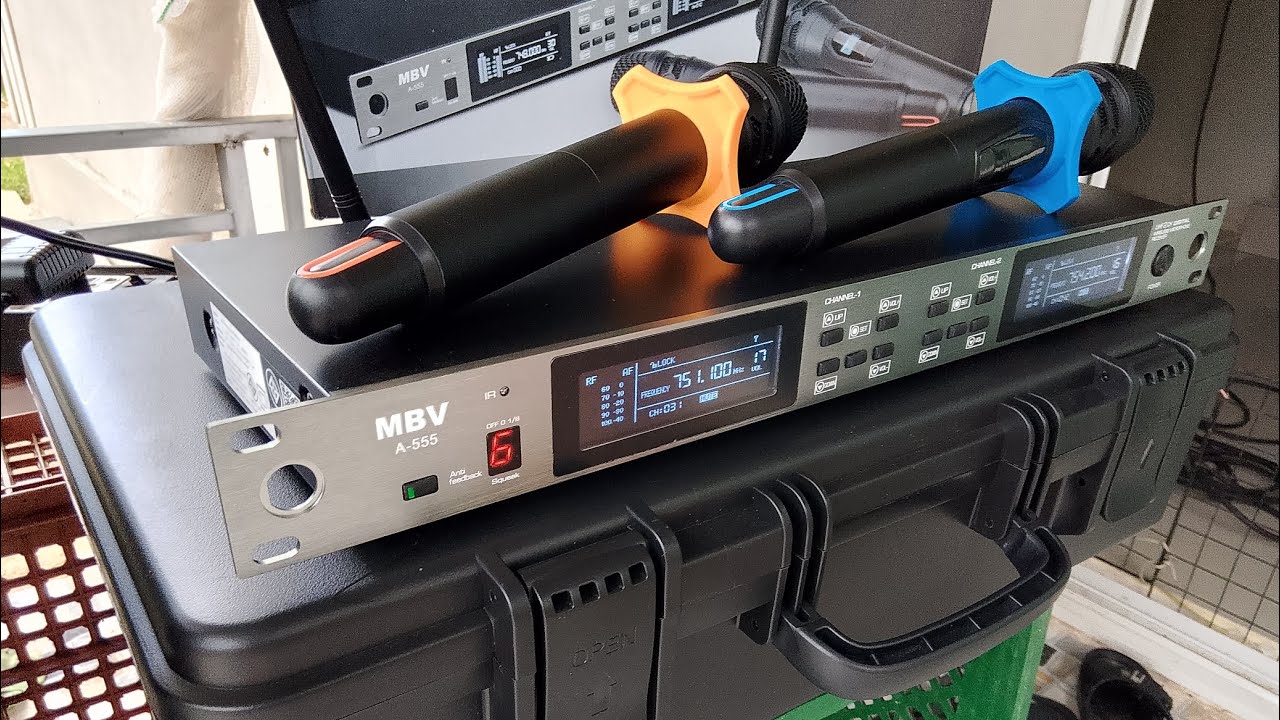 ✅MBV a-555 ไมค์ลอยที่มีกันหอนในตัว เข้ามา1ชุด สนใจT0653364269