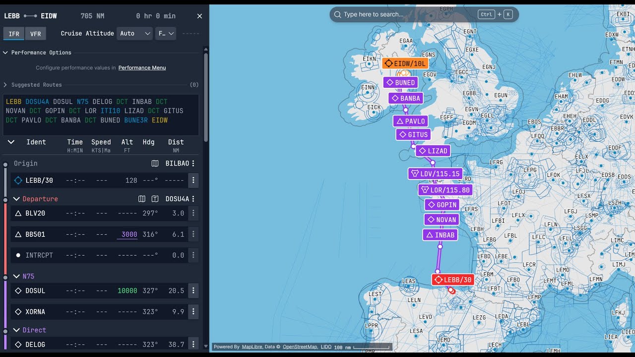 Cómo crear un plan de vuelo en Microsoft Flight Simulator 2024