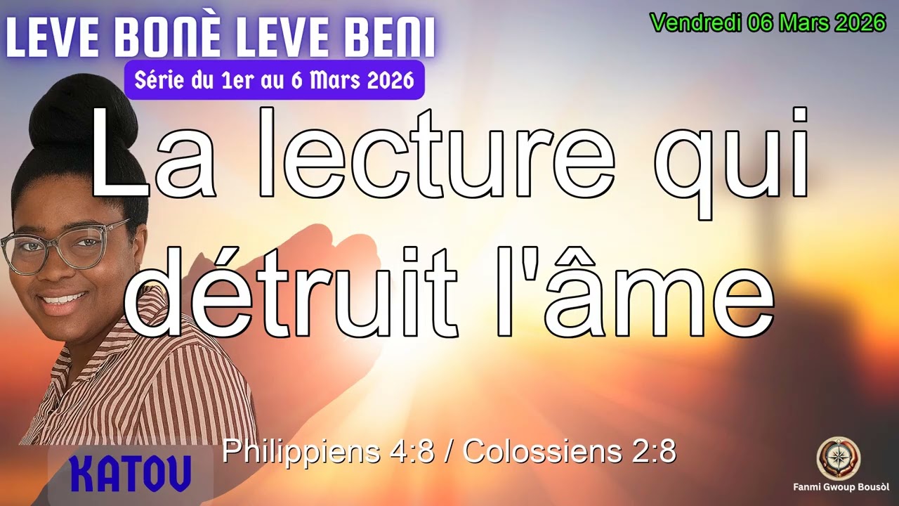 La lecture qui détruit l'âme | Vendredi 06 Mars 2026