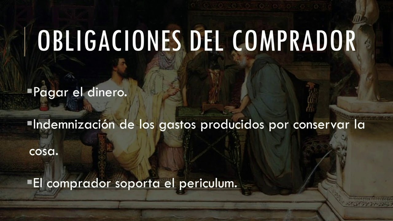 Contratos consensuales: Compraventa (Derecho Romano UCT)
