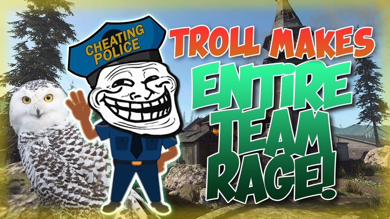 TROLL Makes Entire Team RAGE On Call of Duty MW!! **FUNNY!!**