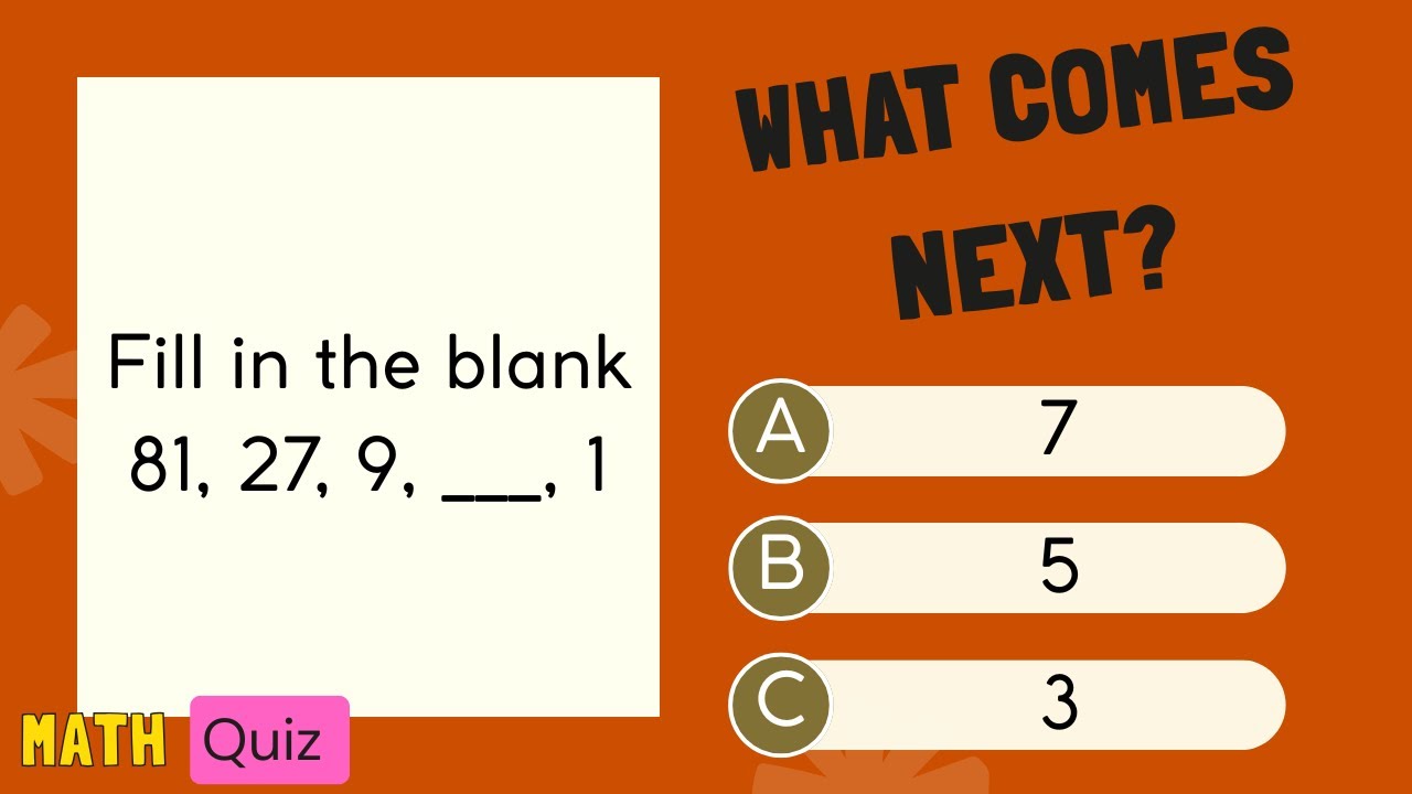 Math quiz to test your IQ| Pattern Recognition| Sequencing Numbers