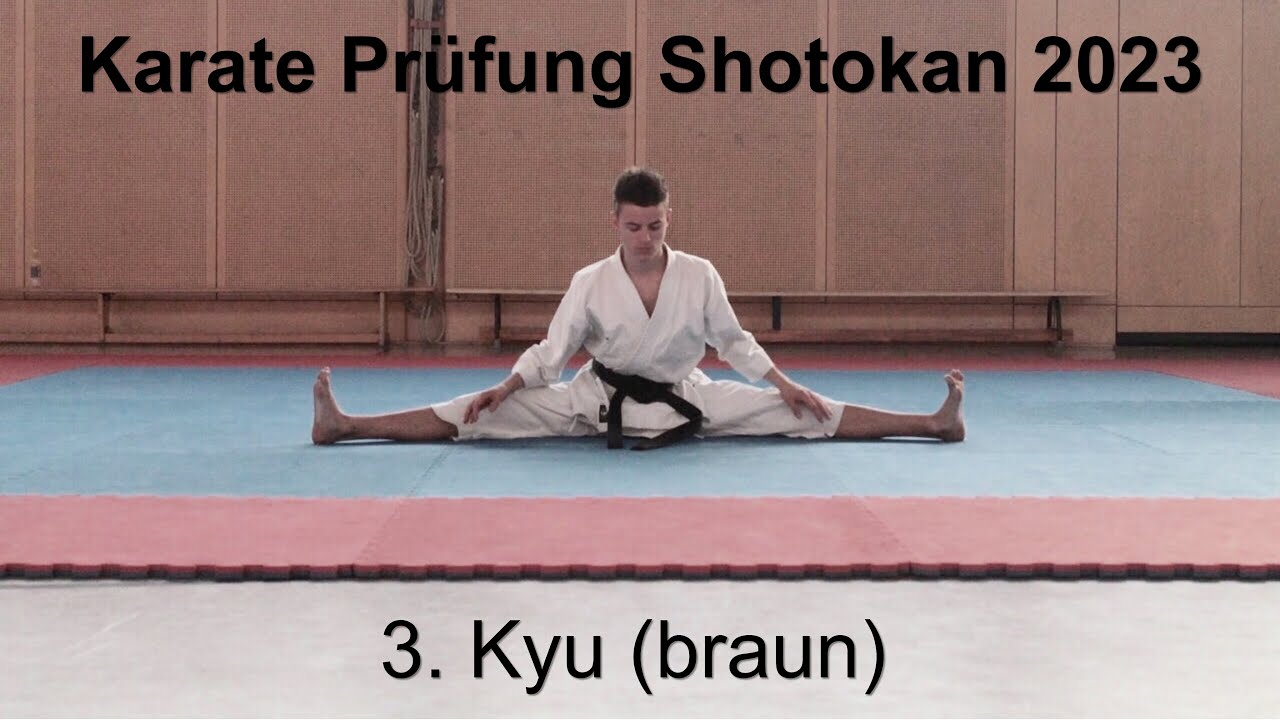 Karate Prüfung Shotokan DKV, 2023 3. Kyu (braun)