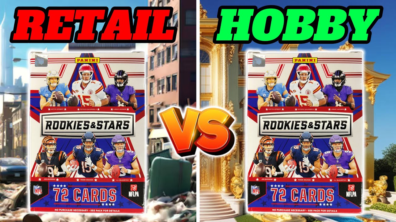 RETAIL vs. HOBBY (2024 Rookies & Stars Football Blaster Box)