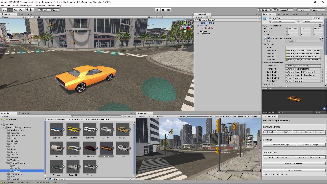 FCG - Adding Vehicles on Traffic System