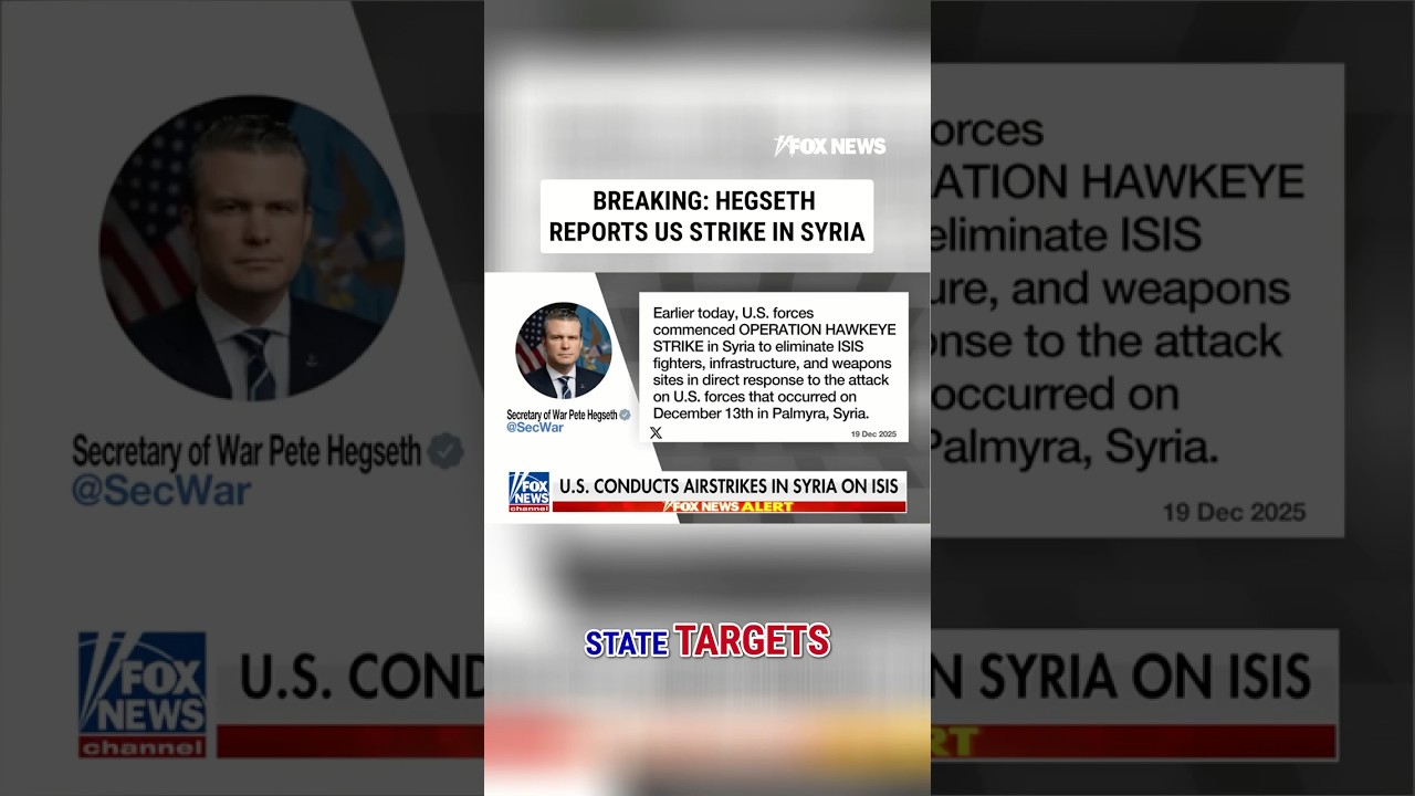 BREAKING: US strikes ISIS targets in Syria in retaliation for the killing of 3 Americans