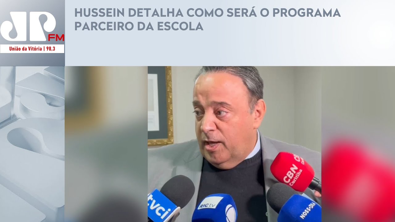 HUSSEIN DETALHA COMO SERÁ O PROGRAMA PARCEIRO DA ESCOLA