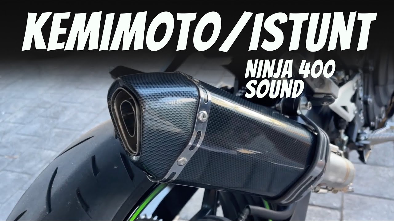 Riding with a Kemimoto/iStunt muffler on Ninja 400