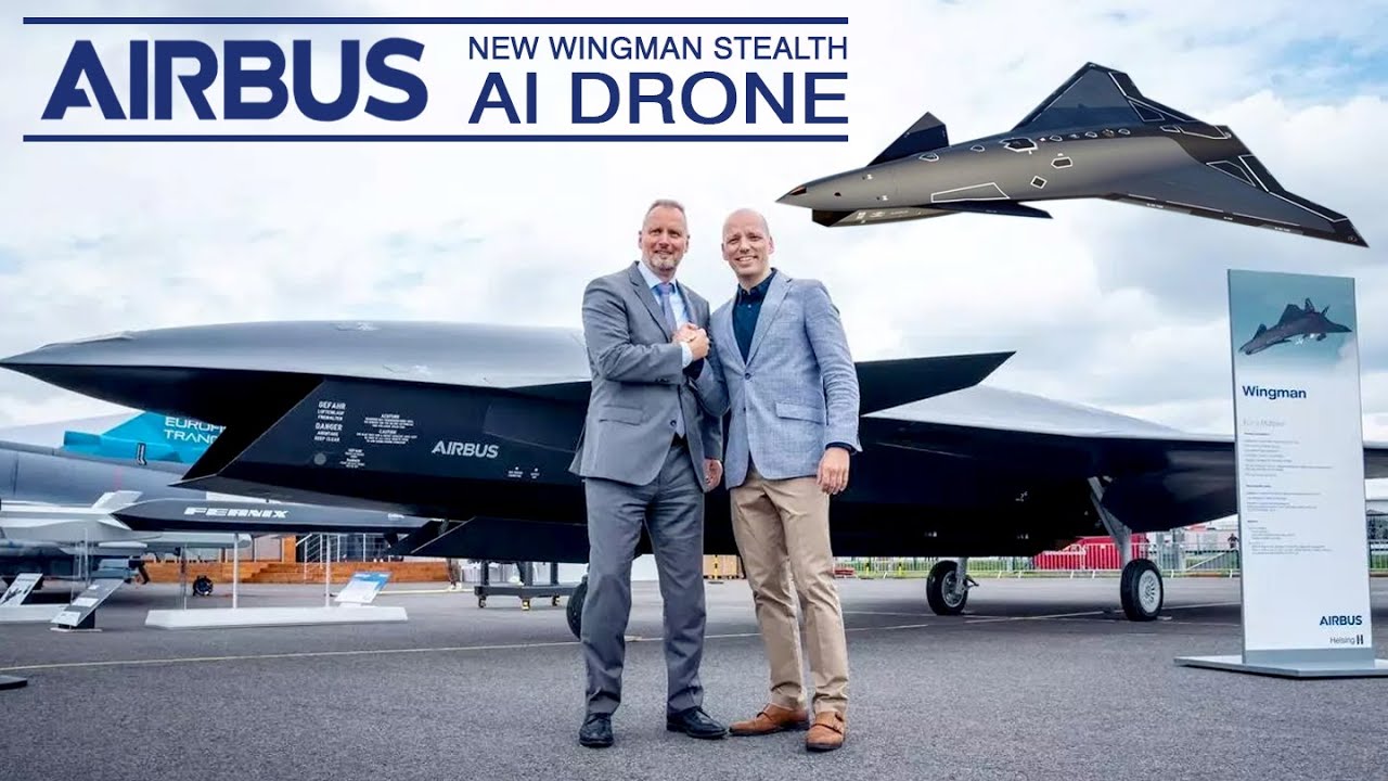 Airbus Shows New Wingman Stealth AI Drone Concept at ILA Berlin